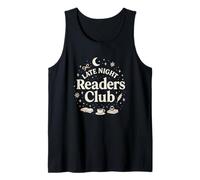 Late Night Readers Club Moon & Stars Book Lover Camiseta sin Mangas