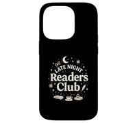 Late Night Readers Club Moon & Stars Book Lover Carcasa para iPhone 14 Pro