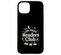 Late Night Readers Club Moon & Stars Book Lover Carcasa para iPhone 15 Plus
