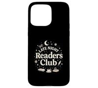Late Night Readers Club Moon & Stars Book Lover Carcasa para iPhone 15 Pro MAX