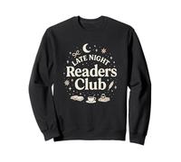 Late Night Readers Club Moon & Stars Book Lover Sudadera
