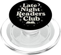 Late Night Readers Club - Moon & Stars Book Lover tee PopSockets PopGrip para MagSafe