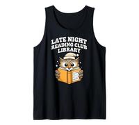Late Night Reading Club Biblioteca Nunca Regreso Búho Camiseta sin Mangas