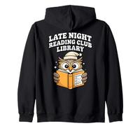 Late Night Reading Club Biblioteca Nunca Regreso Búho Sudadera con Capucha