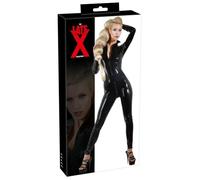 Late X Latex Traje de gato Black M