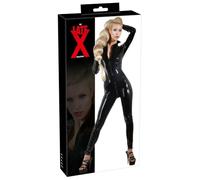 Late X Latex Traje de gato Black XXL