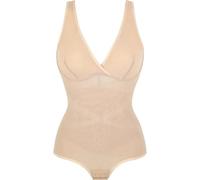 LATEAU Chaqueta de Danza Ballet Body Shapewear for Mujer Control de Barriga con Cuello en V Diseño Cruzado Butt Shaper Invisible(1,S)