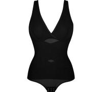 LATEAU Chaqueta de Danza Ballet Body Shapewear for Mujer Control de Barriga con Cuello en V Diseño Cruzado Butt Shaper Invisible(Black,M)