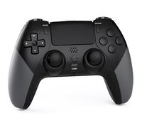 LATEC Mando para PS4, Mando Inalámbrico PS4 con Bluetooth, 2 Botones de Programación Macro, 6-Axis Sensor Giroscópico, Doble Vibración, Panel Táctil