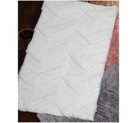 L'ATELIER 17 Alfombra suave de baño 60 x 100 cm 4 variantes (1 unidad) Color: blanco