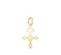 L'Atelier d'Azur - Colgante de medalla de oro de 18 quilates, 750 amarillo, cruz del sur, diseño pequeño, Standard, Oro amarillo, No es una piedra preciosa