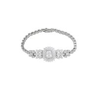 LATELITA Pulsera de piedras preciosas de condesa con moissanita cultivada en laboratorio y diamantes de imitación en plata para mujer