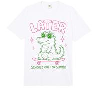 Later Gator School's out for Summer Last Day of School Comfort Colors Adult Heavyweight T-Shirt