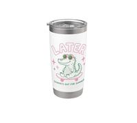 Later Gator School's Out for Summer Last Day of School Vaso térmico de acero inoxidable de doble pared