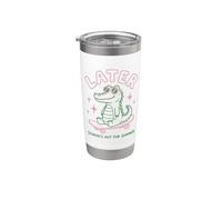 Later Gator School's Out for Summer Last Day of School Vaso térmico de acero inoxidable de doble pared