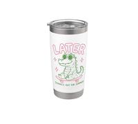 Later Gator School's Out for Summer Last Day of School Vaso térmico de acero inoxidable de doble pared