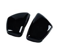 Lateral Batería Motocicleta Panel Motocicletas Car Compatible con Yamaha XV700 750 1000 1100 Virago 1984 en adelante, cubierta de carenado lateral de batería cromada, protector ABS.(Black)
