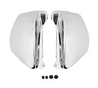 Lateral Batería Motocicleta Panel Motocicletas Car Cubierta lateral de batería cromada para motocicleta, compatible con Honda Magna VF750 VF750C 1994-2004, protector de carenado.