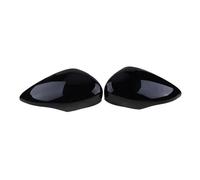 Lateral Cubiertas Espejo Para para Fiesta para MK7 2008-2017 reemplazo negro brillante cubierta espejo retrovisor coche tapas espejo ala lateral Tapas Visión Trasera(1 Pair)