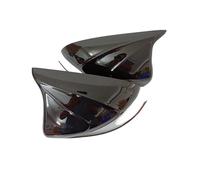 Lateral Cubiertas Espejo Para para W205 para W213 para X253 CE para GLC para GLA para GLB clase fibra carbono cubierta espejo retrovisor lateral coche Tapas Visión Trasera(Zwart)