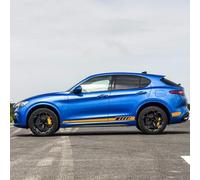 Lateral De Puerta De Coche Rayas Largas Película De Vinilo Pegatinas Decoración De Carrocería Accesorios para Alfa Romeo Giulia Giulietta Mito Stelvio 159.,Yellow