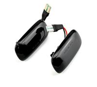 Lateral Luz Para A2 Para A3 8L Para A4 B5 Para A6 4B Para C5 Para A8 4D TT 8N 2 Luces LED Dinámicas De Posición Lateral Intermitentes Móviles Señal Giro Dinámica(Dynamic Smoked Black)