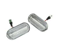 Lateral Luz para Octavia 1U 1996-2010 2 Luces Intermitentes LED Dinámicas Retrovisor Indicador(Dynamic Smoked)