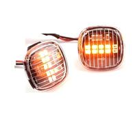 Lateral Luz para Seat para Córdoba para Ibiza Mk2 León Mk1 2 Luces LED De Posición Lateral con Intermitentes Lámpara Secuencial Dinámica Retrovisor Indicador(Crystal)