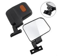 Lateral para triciclo Eléctrico 360° Ajustable Lateral para | Material ABS , para cristal HD nítido, para resistencia impactos, color negro mate, larga vida útil