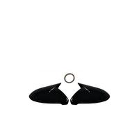 Lateral Puerta Tapas Espejo 2 Piezas para Golf 7 MK7 MK7.5 para GTI para R para GTE para GTD 2014-2019 Cubiertas Espejo Retrovisor Lateral Carcasa Espejo(Bright Black)