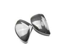 Lateral Puerta Tapas Espejo 2 Tapas Espejos Retrovisores Laterales Coche para Tiguan MK2 2017 2018 2019 2020 con Aspecto Carbono Carcasa Espejo