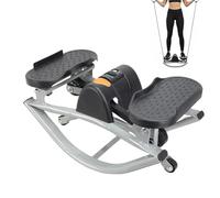 Lateral Rocking Fitness Stepper Home Workout Machine with Resistance Band | Rocking Stepper Side To Side,Waist Machine Exercise with Digital Display For Legs, Glutes & Core