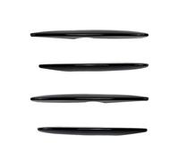 laterales alerones alerón Compatible Con Benz GLC 260 300 43 Para AMG X253 2016 2017 2018 2019 Incluye El Divisor Parachoques Delantero Alerones Molduras Faros Antiniebla(4pcs Trin Black)