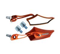 Laterales Espejos Pedal Espejo Retrovisor Motocicleta CNC Accesorios Modificación De Espejo Universal Para Motocicleta Eléctrica Retrovisores Moto (Color : Naranja)