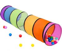 LATERN 180CM Tienda de Campaña Tipo Túnel para Niños, 46CM Túnel para Bebés con Apertura Redonda Túnels para Gatear Colorido y Emergente para Niños Niñas Mascotas Jugar Interior Exterior Patio Juego