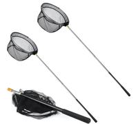 LATERN 2 Piezas Cazamariposas Red de Aterrizaje de Pesca, 170cm Red de Mariposas Telescópica Red de Pesca Red de Hojas para Piscina - Extensible de 66 a 172cm para Mariposa Pájaro Pez Atrapar Liberar
