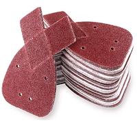 LATERN 60 Piezas Hojas De Lijado Con 2 Consejos Extra Para Reemplazar, 40/60/80/120/180/240 Granos Gancho Y Bucle Mouse Sander Pads Lijadora Pape (14 x 9cm)