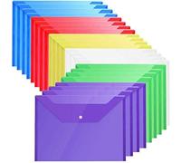 LATERN Carpetas Plastico 6 Colores - A4 Carpeta Plastico Archivadora Documentos Con Bot¨®n (30 piezas)