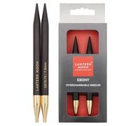 Latern Moon Needles Intercambiable Aguja Consejos, Madera de ébano, Size: 10.75/7 Mm, 13cm, 8,00mm, 2