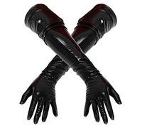 LATEX 29001491020 Los guantes de látex, negro, S, 1 pieza