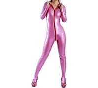 Látex Caucho Rosa Sexy Sling One-Piece Cosplay Party Racing Uniforme XS - XXL 0.45 Mm Cómodo,Rosa,xxl
