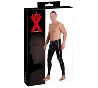 Latex hombre smallleeve Leggings de látex, tamaño grande