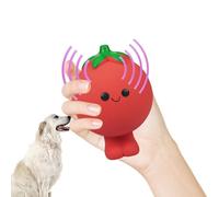Látex Manzana Soft Chew Dog Toy - Dog De Zanahoria Esponjosa De Foodie Faces | Juguete De Masticación De Cachorro De Vegetal | Pet Funny Colorful Interactive Play | Pequeños Perros Medianos Gran