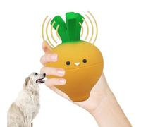 Látex Manzana Soft Chew Dog Toy - Dog De Zanahoria Esponjosa De Foodie Faces | Juguete De Masticación De Cachorro De Vegetal | Pet Funny Colorful Interactive Play | Pequeños Perros Medianos Gran