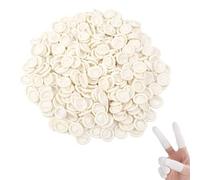 Látex para Dedos,látex Dedales Protegetor Dedo Dedo Cuna Dedos de Látex para dedos lesionados, dedos agrietados, arte de uñas, bricolaje, manualidades (blanco)