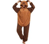LATH.PIN Pijama de una pieza para mujer, mono para adultos, disfraz de animal, mono unisex, para cosplay, carnaval, Navidad, Halloween, Capybara, L