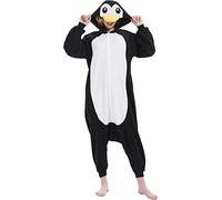LATH.PIN Pijama Mono Adulto Unisex Animal Onesie Cosplay Halloween Carnaval Disfraces Pijama Mujer Animales Disfraces Invierno, Negro-3., XXL