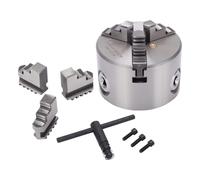 Lathe Chuck, Self-Centering Metal Chucks Tool Set, Durable Alloy Mini 80mm 3-Jaw Replacement Parts, Essential Power Lathe Accessories for Precision Machining and Woodworking, 1900g