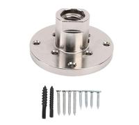 Lathe Faceplate 4 Inch | H - Shaped Steel Design for 1in - 8TPI Spindle | Woodturning Chuck for Small Bowls/Plates/Pens | Includes 8 Screws & 2 Wood Screws