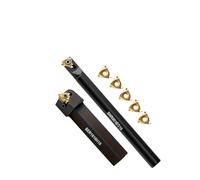 Lathe turning tools, SER1616H16 SNR0016Q16 Herramienta de corte rotativa for torneado CNC, inserto rosca aleación dura 16ER16IR ，for parts(2pc cut 10pcs Insert)